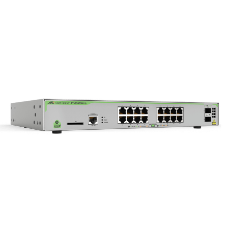 Allied Telesis AT-GS970M/18PS-30 network switch Managed L3 Gigabit Ethernet (10/100/1000) Power over Ethernet (PoE) Grey