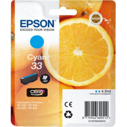 Epson Oranges 33 C ink cartridge 1 pc(s) Original Standard Yield Cyan