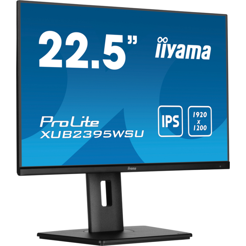 iiyama ProLite 22.5” 1920 x 1200 monitor featuring IPS panel technology and a height adjustable stand