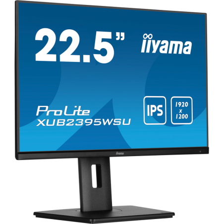 iiyama ProLite 22.5” 1920 x 1200 monitor featuring IPS panel technology and a height adjustable stand