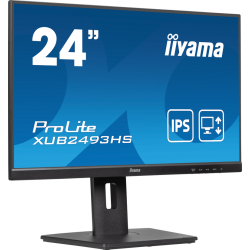 iiyama ProLite 24” IPS 3-side borderless monitor with height adjustable stand