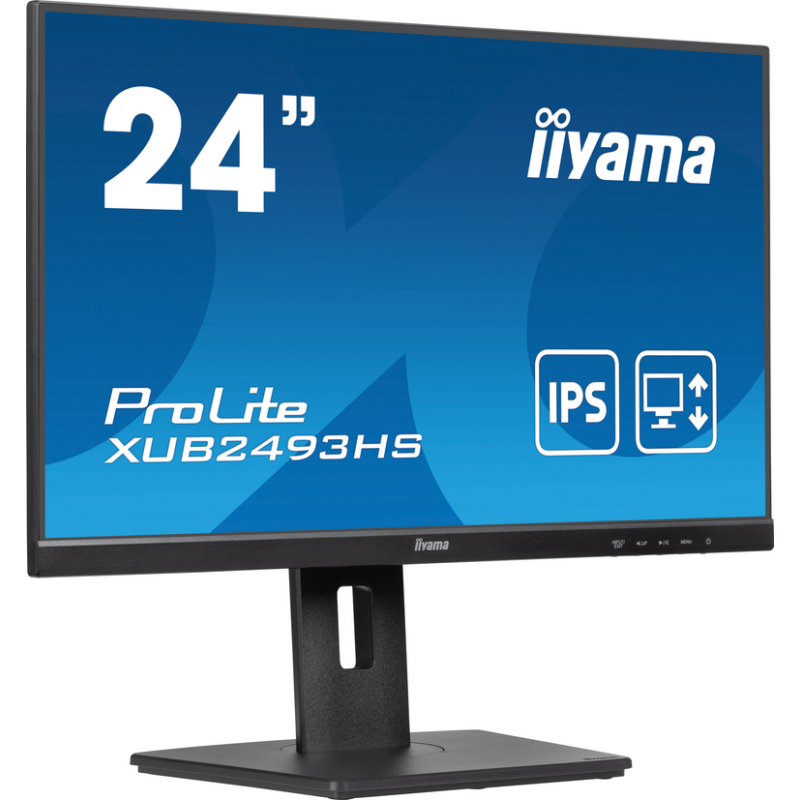 iiyama ProLite 24” IPS 3-side borderless monitor with height adjustable stand