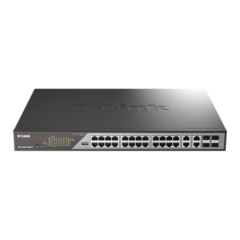 D-Link 28-Port Gigabit Ethernet PoE+ Surveillance Switch