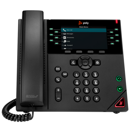 Poly VVX 450 12-Line IP Phone and PoE-enabled