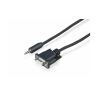 Sony CAB-RSJA1 cable gender changer 3.5 mm D-Sub Black