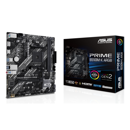 ASUS PRIME B550M-K ARGB AMD B550 Socket AM4 micro ATX