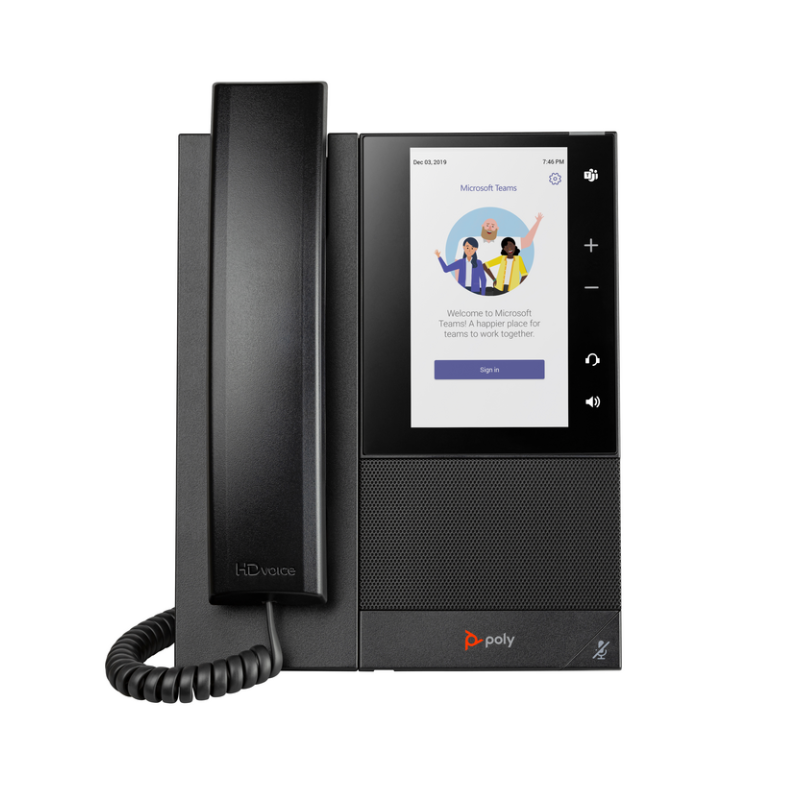 Poly CCX 505 Business Media Phone for Microsoft Teams and PoE-enabled
