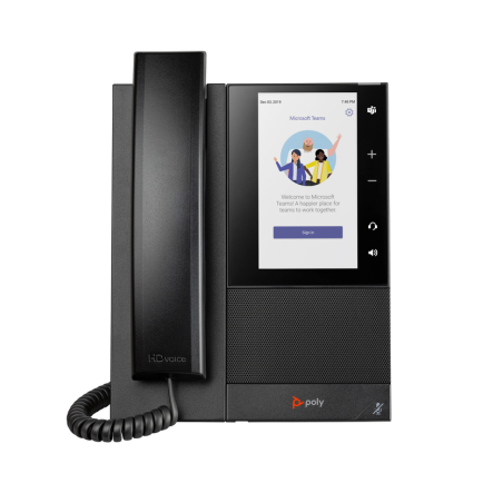 Poly CCX 505 Business Media Phone for Microsoft Teams and PoE-enabled