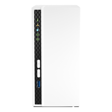 QNAP TS-233 + 2x ST2000VN003 NAS Mini Tower Cortex-A55 2 GB 4 TB QNAP QTS White