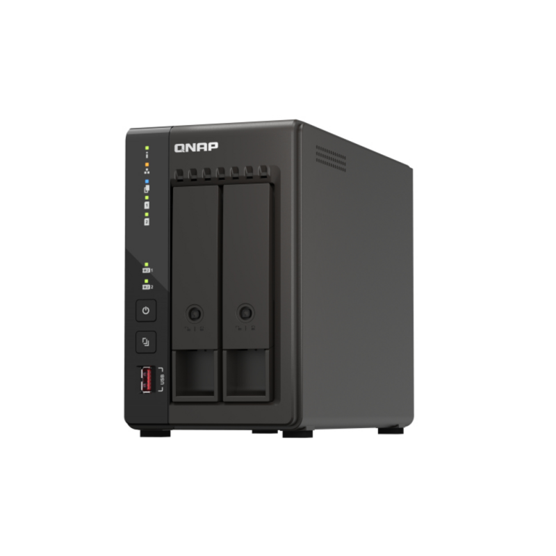 QNAP TS-253E NAS Tower Intel® Celeron® J6412 8 GB 4 TB HDD QNAP QTS Black