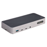 StarTech.com USB-C Triple Monitor Docking Station - HDMI/DP Triple 4k USB-C Dock - 5x USB Hub - GbE - 100W PD - Universal Multi 