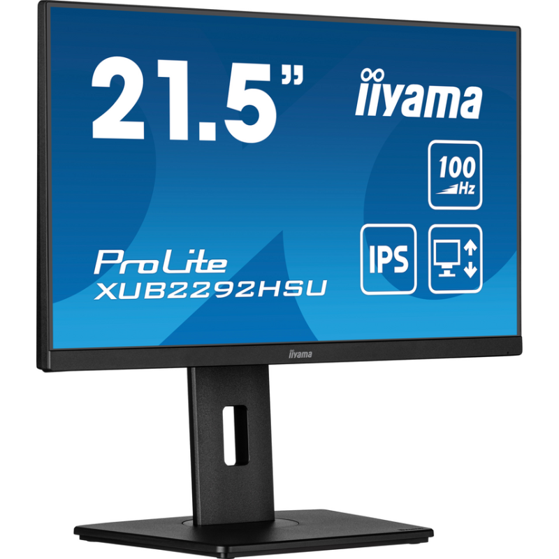 iiyama ProLite 21.5” IPS technology panel with height adjustable stand and 100Hz refresh rate