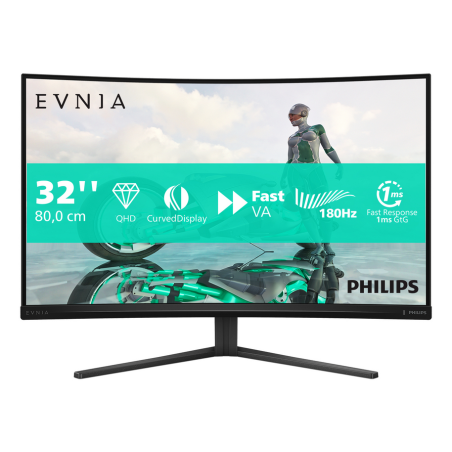 Philips Evnia 32M2C3500L/00 computer monitor 80 cm (31.5") 2560 x 1440 pixels Quad HD LCD Black