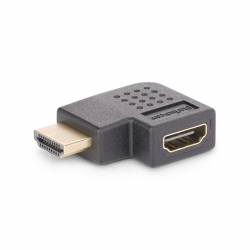 StarTech.com Right Angle HDMI 2.0 Adapter, Male to Female, Horizontal 90-Degree Angled HDMI Port Saver, 4K 60Hz, High Speed HDMI