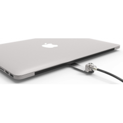 Compulocks Blade Universal Lock Slot Adapter with Keyed Cable Lock Silver