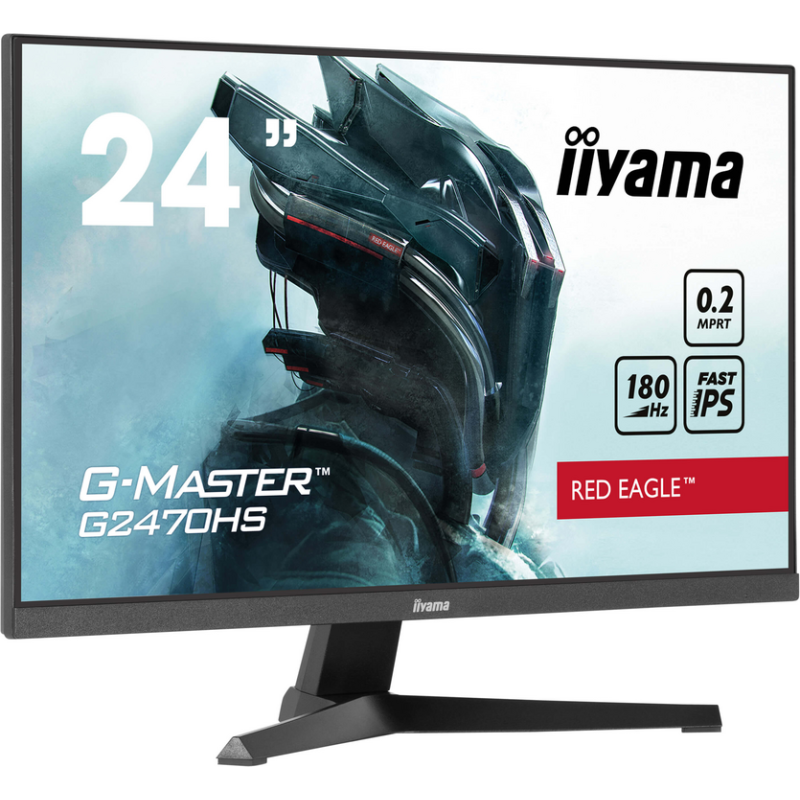 iiyama G-MASTER Unleash your full gaming potential with the Fast IPS G2470HS Red Eagle
