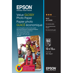 Epson Value Glossy Photo Paper - 10x15cm - 50 sheets
