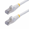 StarTech.com 12m White CAT8 Ethernet Cable, Snagless RJ45, 25G/40G, 2000MHz, 100W PoE++, S/FTP, 26AWG Pure Bare Copper Wire, LSZ