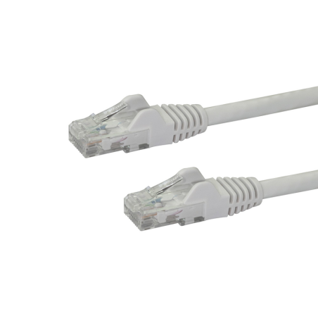 StarTech.com 75ft CAT6 Ethernet Cable - White CAT 6 Gigabit Ethernet Wire -650MHz 100W PoE RJ45 UTP Network/Patch Cord Snagless 