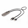 StarTech.com 1ft (30cm) HDMI to DisplayPort Adapter Cable, 8K 60Hz, Active HDMI 2.1 to DP 1.4 Video Converter, USB Bus Powered w