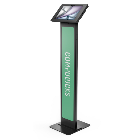 Compulocks iPad Air M2 11" (2024), Apex Enclosure Brandable Floor Stand - Black