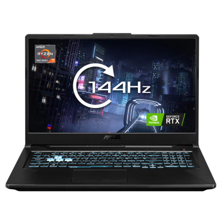 ASUS TUF Gaming A17 FA706NF-HX006W AMD Ryzen™ 5 7535HS Laptop 43.9 cm (17.3") Full HD 16 GB DDR5-SDRAM 512 GB SSD NVIDIA GeForce