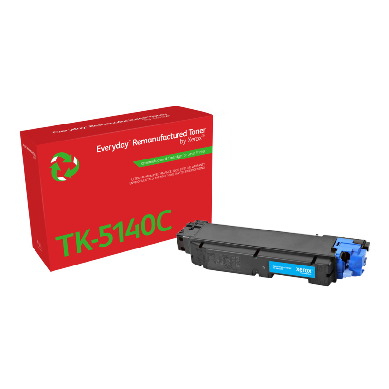 Everyday™ Cyan Remanufactured Toner by Xerox compatible with Kyocera TK-5140C, Standard capacity