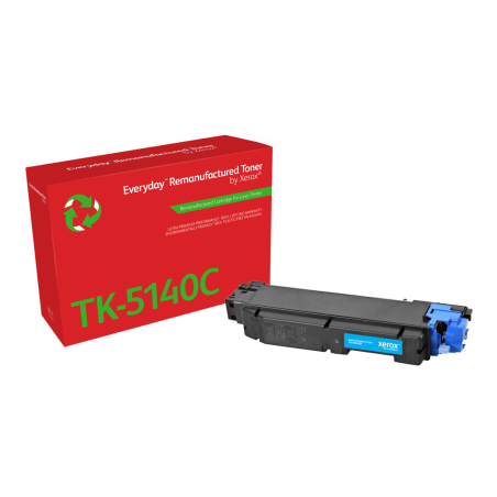 Everyday™ Cyan Remanufactured Toner by Xerox compatible with Kyocera TK-5140C, Standard capacity