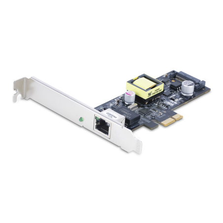 StarTech.com 1-Port 2.5Gbps NBASE-T PoE Network Card, Intel I225-V, 802.3af/at PoE+ Multi-Gigabit NIC, PCI Express Server LAN Ca