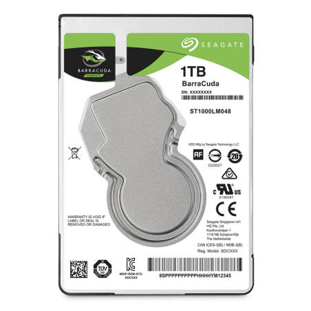 Seagate Barracuda 2.5" internal hard drive 1 TB 5400 RPM 128 MB 2.5" Serial ATA III