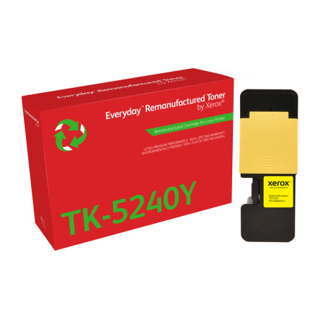 Everyday™ Yellow Remanufactured Toner by Xerox compatible with Kyocera TK-5240Y, Standard capacity