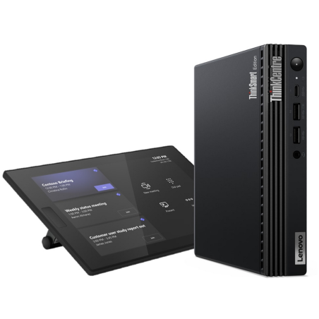 Lenovo ThinkSmart Tiny Kit Intel® Core™ i3 i3-13100T 16 GB DDR4-SDRAM 256 GB SSD Windows 11 IoT Enterprise Mini PC Black