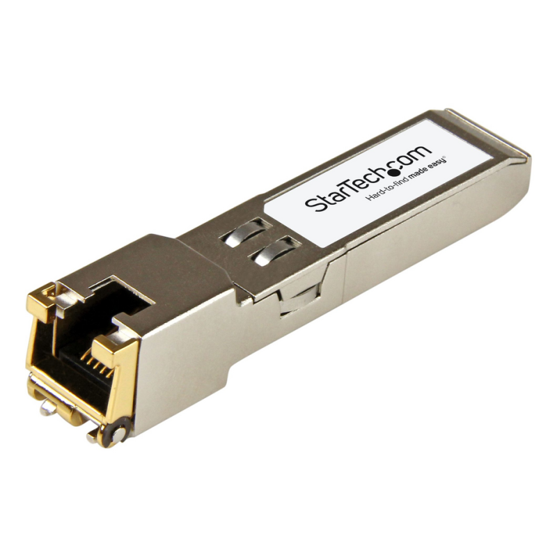 StarTech.com Brocade E1MG-TX Compatible SFP Module - 1000BASE-T - SFP to RJ45 Cat6/Cat5e - 1GE Gigabit Ethernet SFP - RJ-45 100m