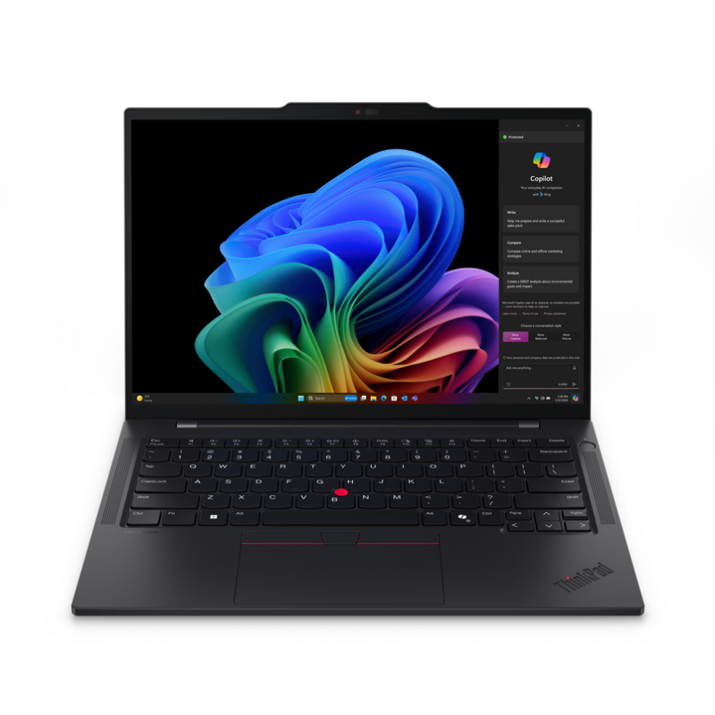 Lenovo ThinkPad T14s Gen 6 (Snapdragon) Copilot+ PC Qualcomm Snapdragon X1E-78-100 Laptop 35.6 cm (14") WUXGA 32 GB LPDDR5x-SDRA