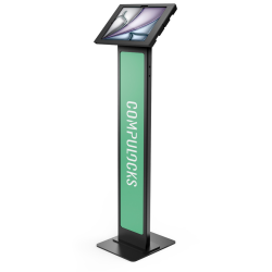 Compulocks iPad Air M2 13" (2024), Apex Enclosure Brandable Floor Stand - Black