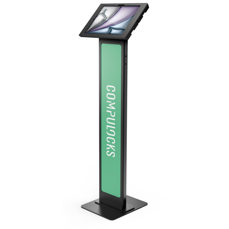 Compulocks iPad Air M2 13" (2024), Apex Enclosure Brandable Floor Stand - Black
