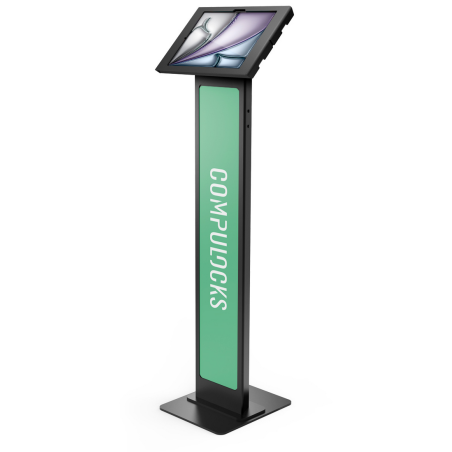 Compulocks iPad Air M2 13" (2024), Apex Enclosure Brandable Floor Stand - Black