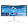 Philips Evnia 5000 34M2C5501A/00 computer monitor 86.4 cm (34") 3440 x 1440 pixels Wide Quad HD LCD White