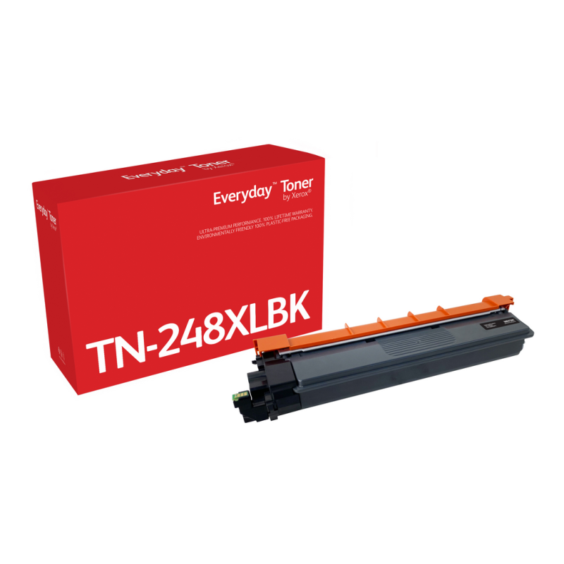 Everyday™ Black Toner by Xerox compatible with Brother TN248XLBK, High capacity