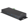 StarTech.com 4 Port USB C Hub 10Gbps - Metal Industrial USB Type-C Hub w/ 3xUSB-A & 1xUSB-C - ESD & Surge Protection - USB-C or 