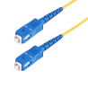 StarTech.com 100m (328ft) SC to SC (UPC) OS2 Single Mode Simplex Fiber Optic Cable, 9/125µm, 40G/100G, Bend Insensitive, Low Ins