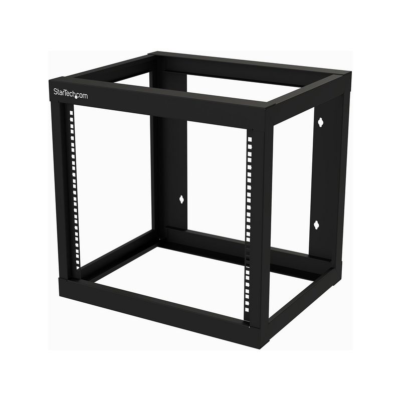 StarTech.com 9U 19" Wall Mount Network Rack 17" Deep 2 Post Open Frame for Server Room/Data/AV/IT/Communication/Computer Equipme