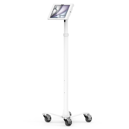 Compulocks iPad Air M2 11" (2024), Apex Enclosure Rolling Cart - Rise Freedom White