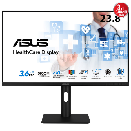 ASUS HA2441A computer monitor 60.5 cm (23.8") 2560 x 1440 pixels Quad HD LCD Black