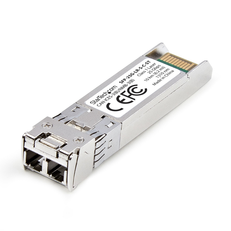 StarTech.com Cisco SFP-25G-SR-S Compatible SFP28 Module, 25Gbps Multimode Fiber (MMF), 100m (328ft), LC Connector, 850nm, MSA 25