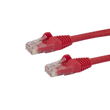 StarTech.com 75ft CAT6 Ethernet Cable - Red CAT 6 Gigabit Ethernet Wire -650MHz 100W PoE RJ45 UTP Network/Patch Cord Snagless w/
