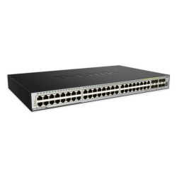D-Link 48-port Layer 3 Stackable Managed Gigabit Switch including 4 x 1000BaseT/SFP & 4 x 10GE SFP+