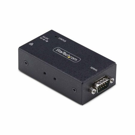 StarTech.com 1-Port Serial to Ethernet Adapter, IP Serial Device Server For Remote RS232 Devices, Wall/DIN Rail Mountable, Metal