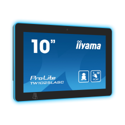 iiyama 10.1” PCAP 10pt touch screen with Android, Power over Ethernet Technology, NFC/RFID reader and a RGB LED bar around the s