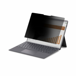 StarTech.com 4-Way 12.4in Surface Laptop Go 1/2/3 Privacy Screen Filter, Portrait/Landscape, Touch-Enabled, +/- 30 Deg. View, Bl